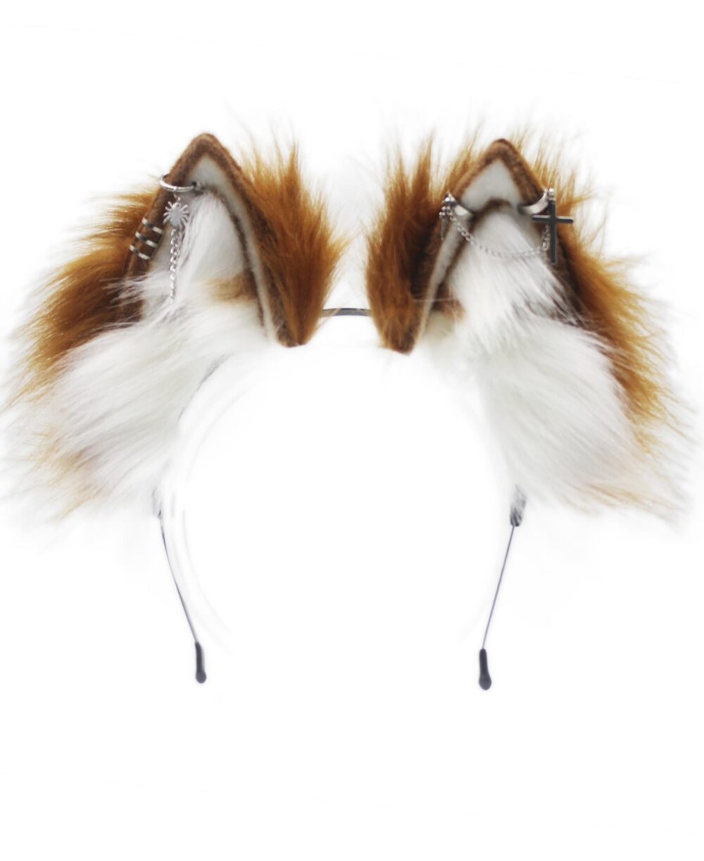 1724 Cat Fox Wolf Ears Headband，Furry Ears Wolf Ears Cosplay Costume